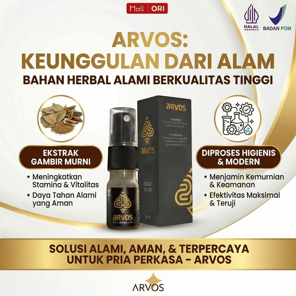 Arvos Spray 5ml Minyak Pijat Untuk Kesehatan