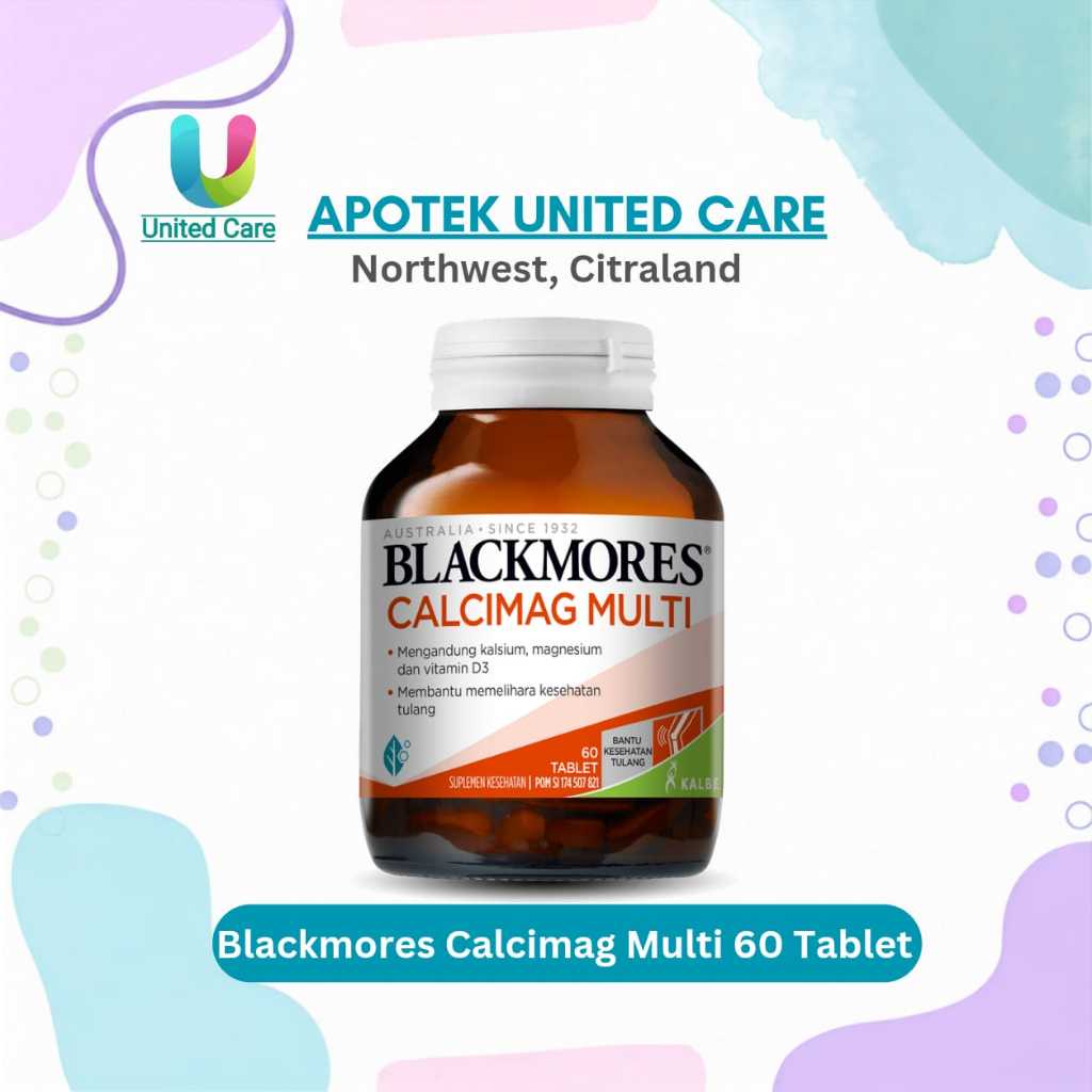 Blackmores Calcimag Multi / Blackmores Calcimag Multi BPOM Kalbe (Obat Tulang) - 30/60 tablet