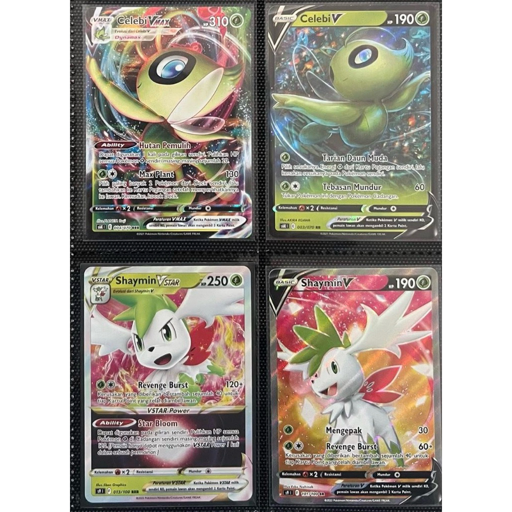 Order Celebi Vmax, Celebi V, Shaymin Vstar, Shaymin V