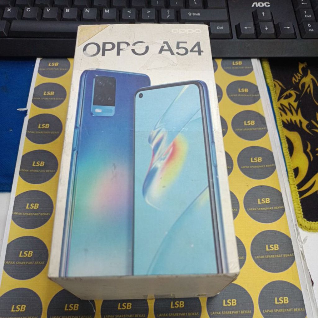 DUS BOX/KOTAK HANDPHONE OPPO A54 ORIGINAL COPOTAN