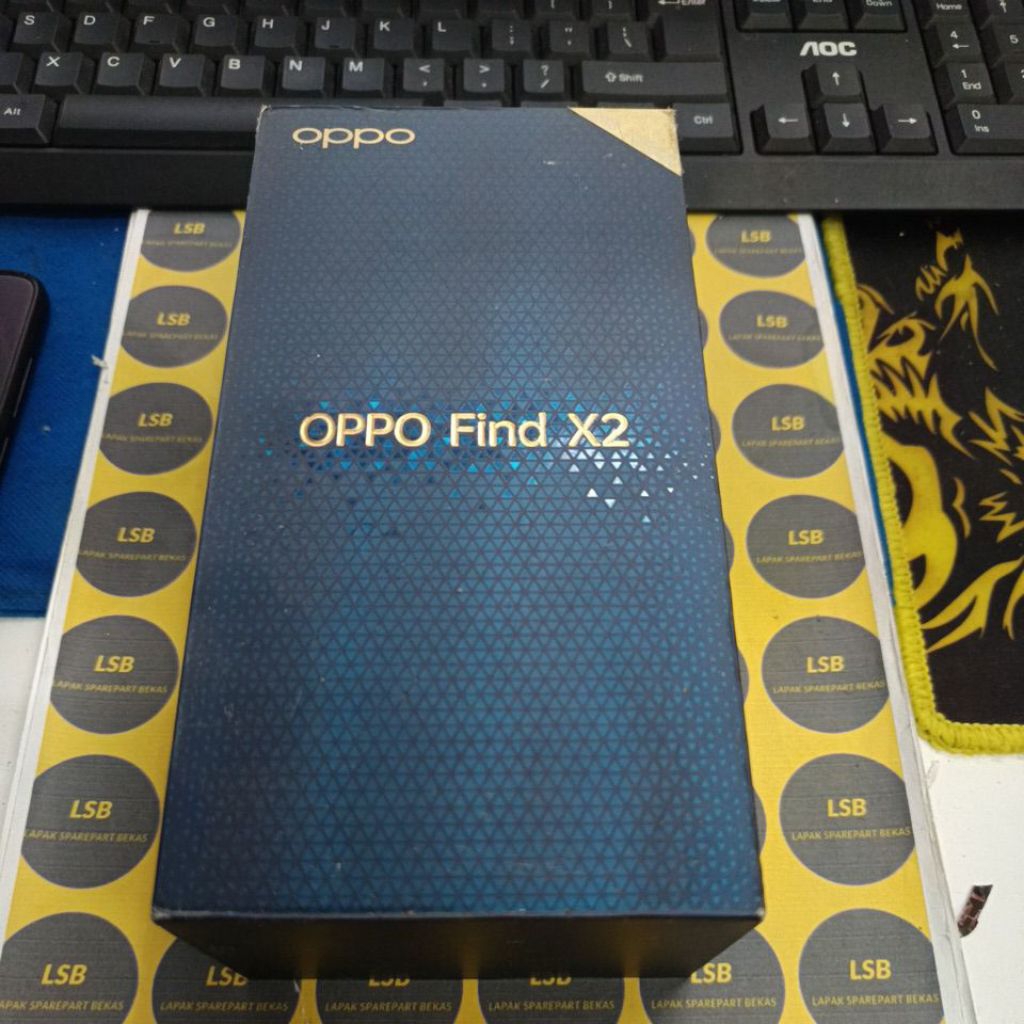 DUS BOX/KOTAK HANDPHONE OPPO FIND X2 ORIGINAL BEKAS