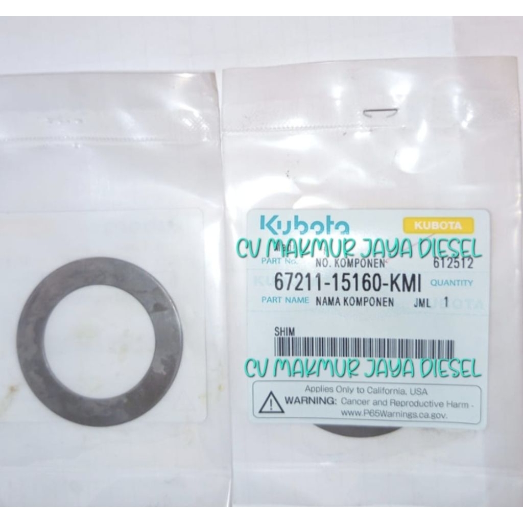 Shim L4400 67211-15160 Kubota