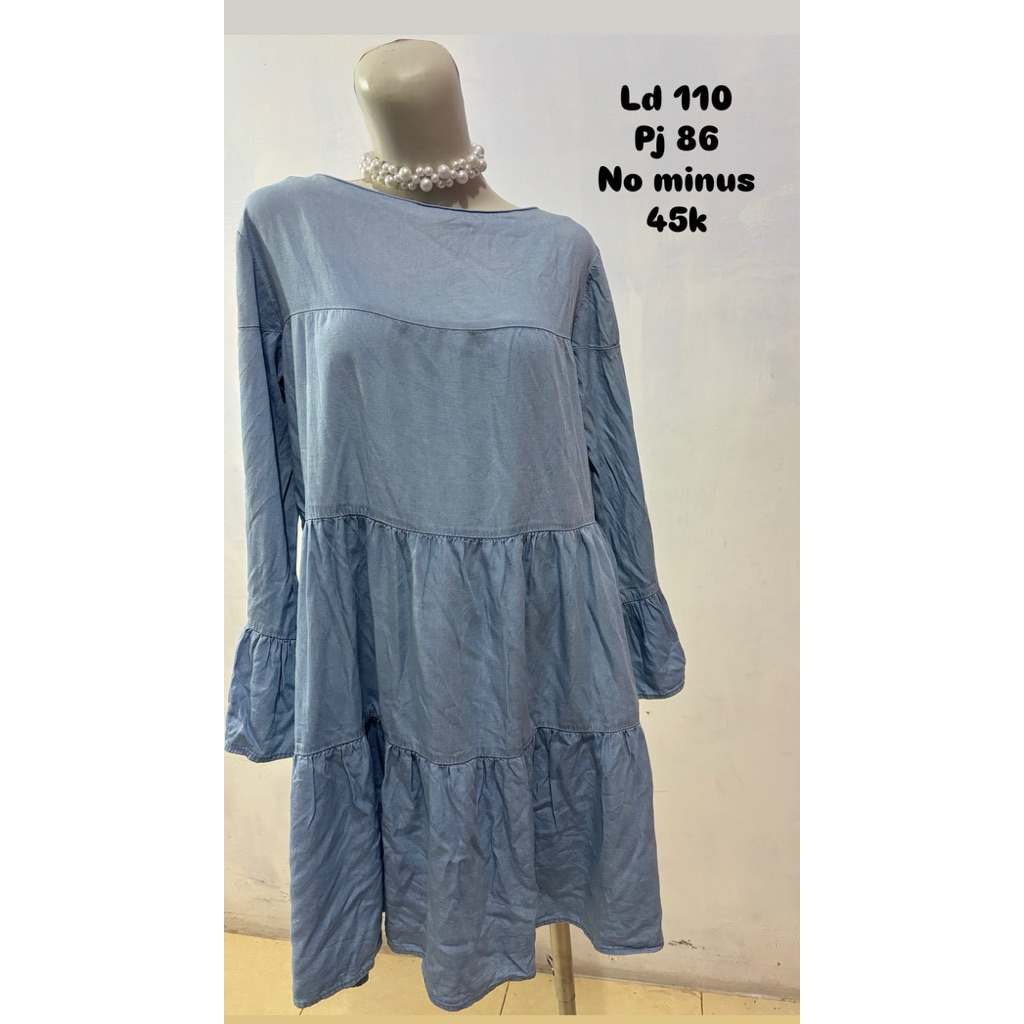 Peel Baju Midi Wanita Baby Doll