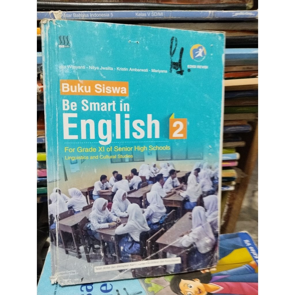 buku bahasa Inggris be smart in english 2 untuk kelas 11/XI/2 sma ma edisi revisi