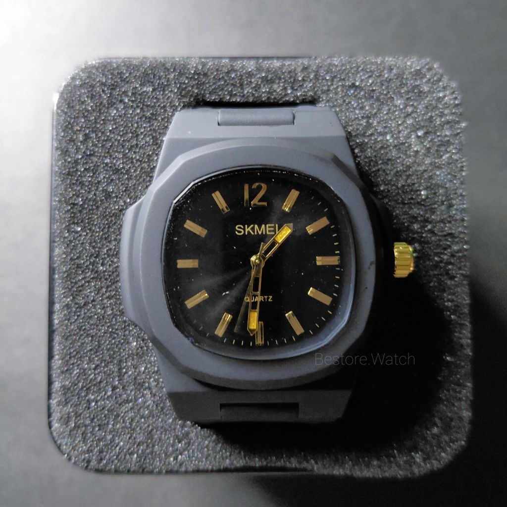 Bestore Watch Skmei Original Rubber stip gold