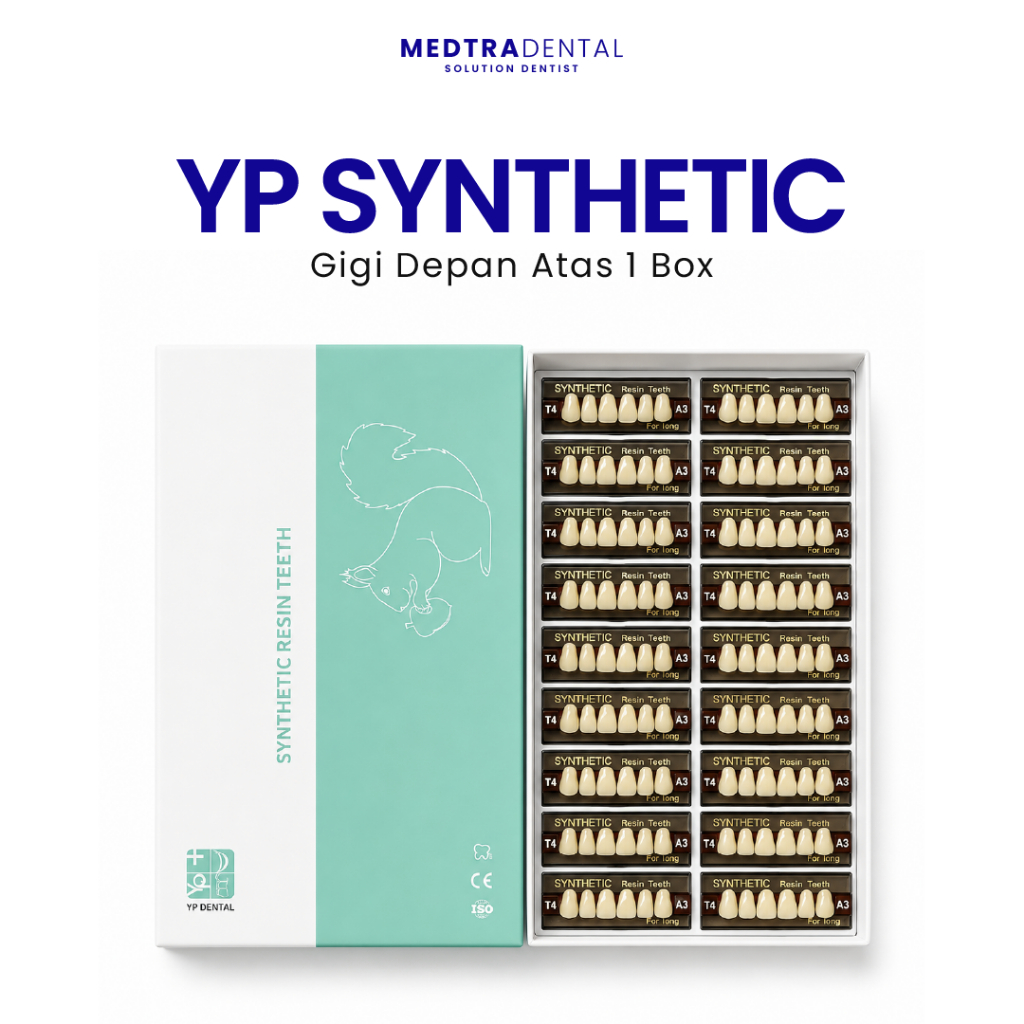 Medtradent - Gigi Sintesis YP Dental Depan Atas 1 Box