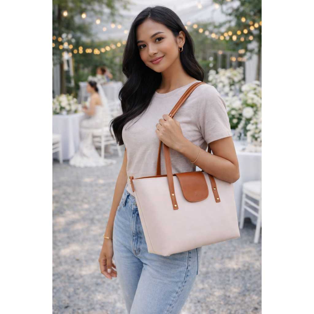 Totebag Wanita Tas Guru Tas Kuliah Tas Kerja Fashion Sehari Hari Collection Import