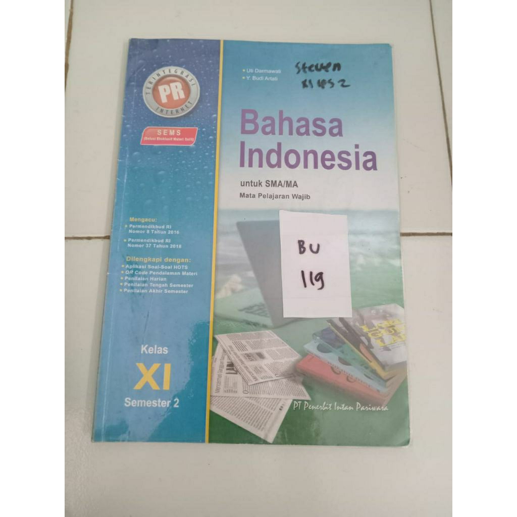 BAHASA INDONESIA UNTUK SMA/MA KELAS XI SEMESTER 2 (bu119)