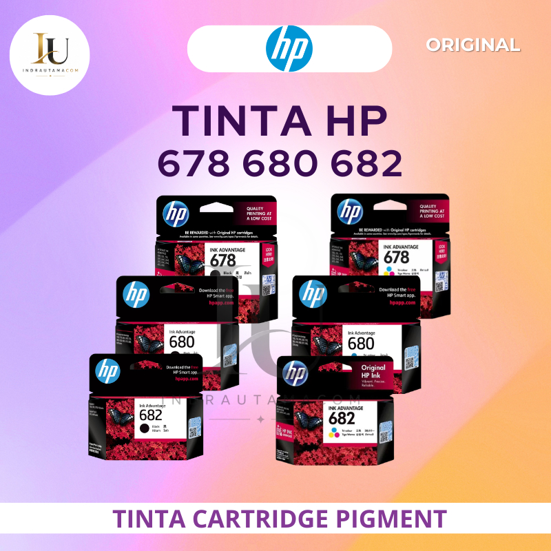 HP Tinta Printer Cartridge 680 / 682 / 678