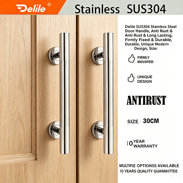 Full Handle Premium/Gagang Pintu Tarung/Set Full Handle/Stainless Steel/Handle Pintu