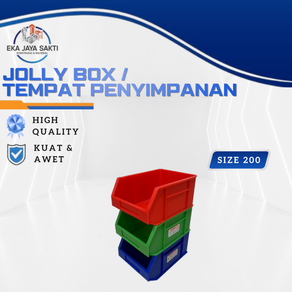 Jolly Box 200 / Keranjang Susun / Keranjang Sparepart / Perkakas Rumah