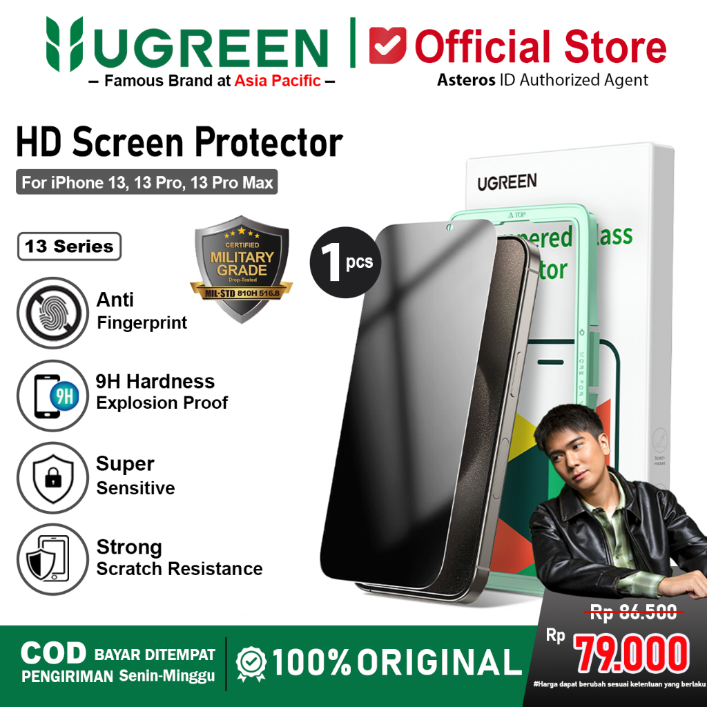 UGREEN Anti Spy Tempered Glass For iPhone 13 13 Pro 13 Pro Max  Full Screen Protector