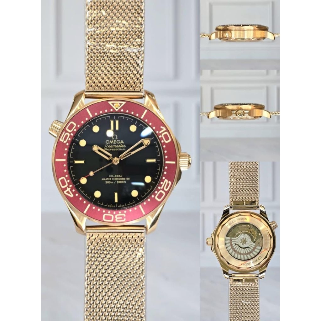 JAM TANGAN PRIA O*M*G S34M4*T3R D1V3R 300M CHAIN AUTOMATIC JAPAN