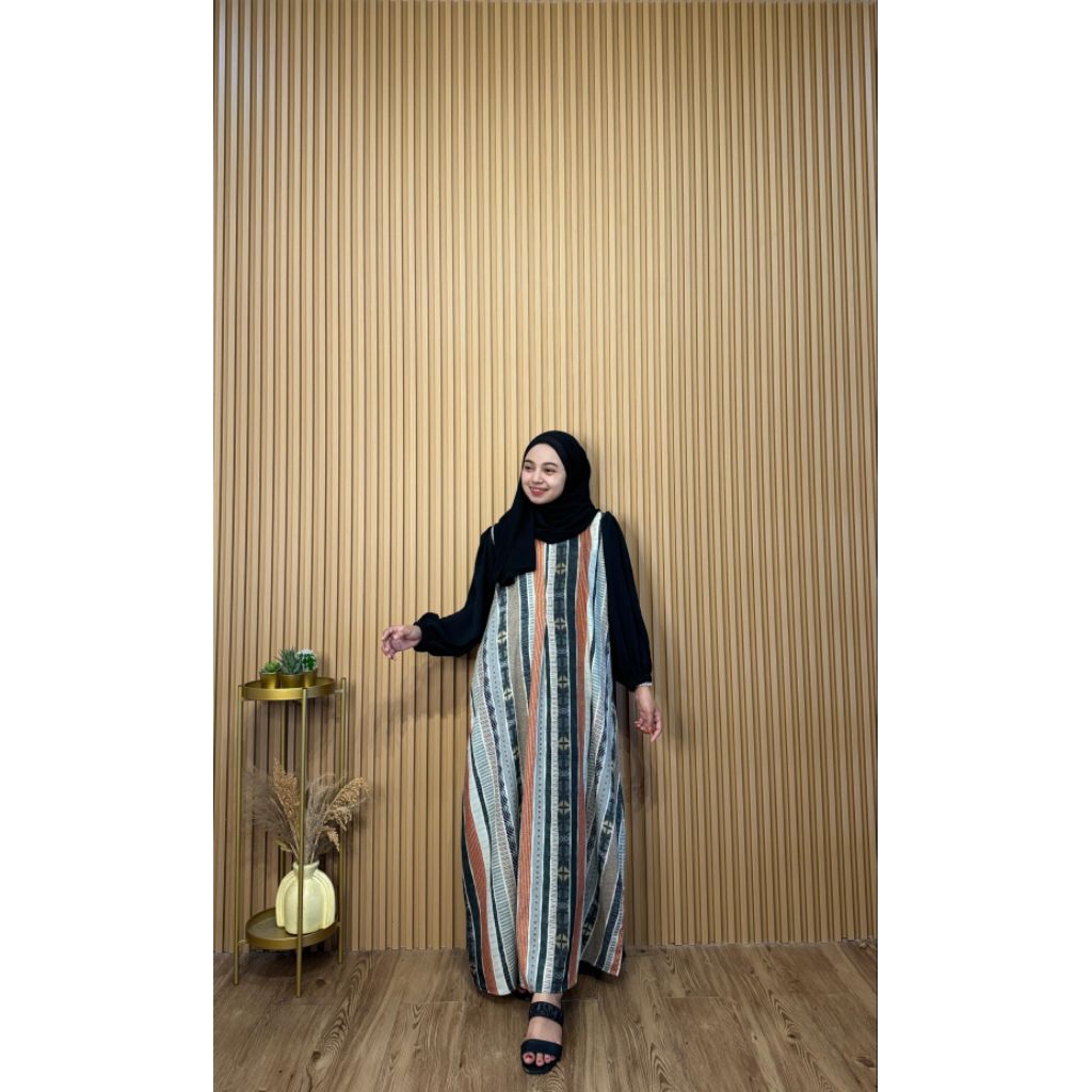Gamis Dress crinkle dan rayon premium