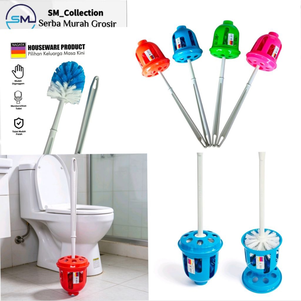 sikat pembersih wc/sikat toilet/sikat kamar mandi/sikat wc nagata 807