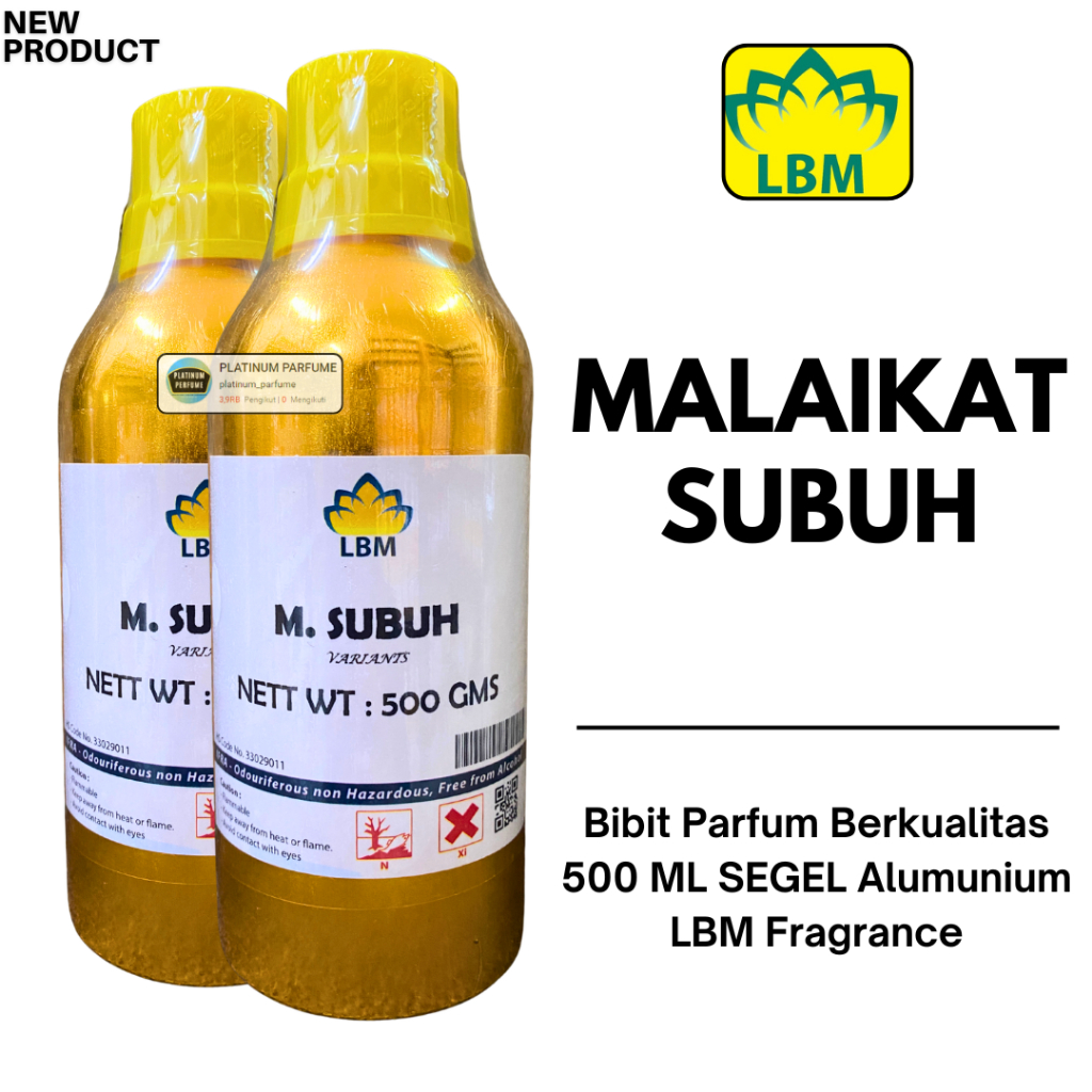 Bibit Parfum MALAIKAT SUBUH  500 ML SEGEL Alumunium LBM Fragrance