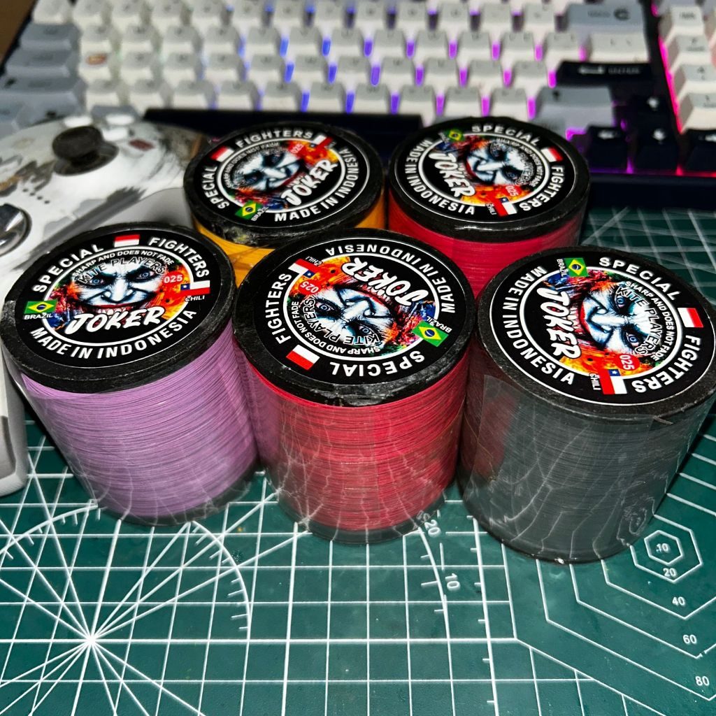 [PROMO TERMURAH] Benang Joker Gelasan Warna Random 6 PCS  Benang Joker Gelasan