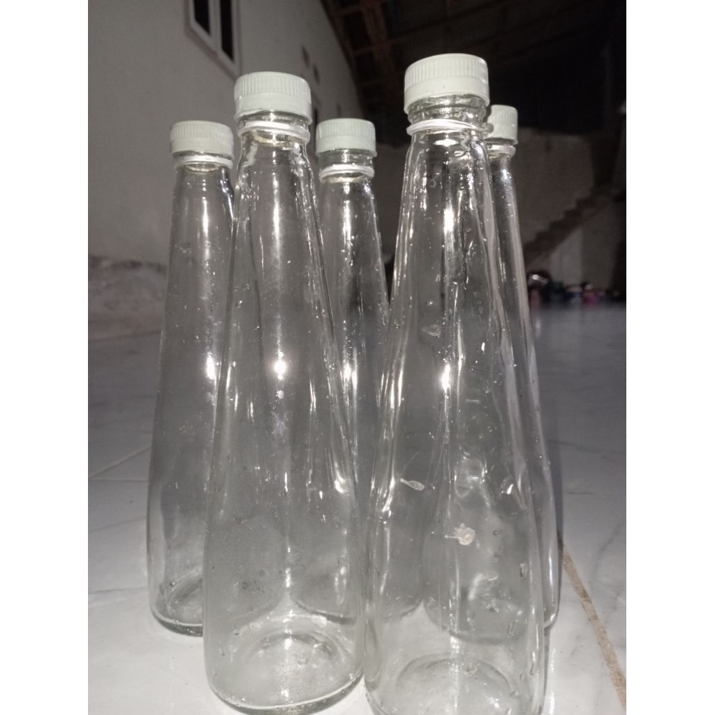botol kaca / botol marjan /botol oasis /botol kosong Piramid 380ml Marjan 460ml