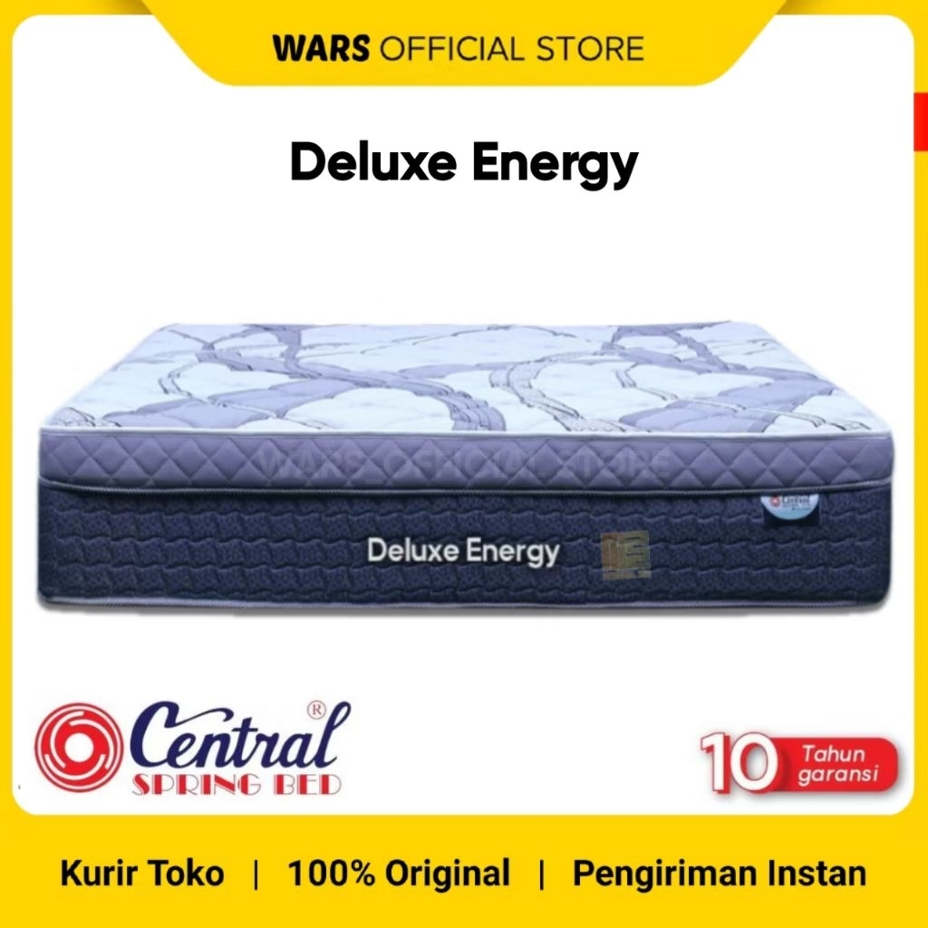 [200x160x30] Central Kasur Deluxe Energy With Plush Top | Central Springbed Deluxe Energy