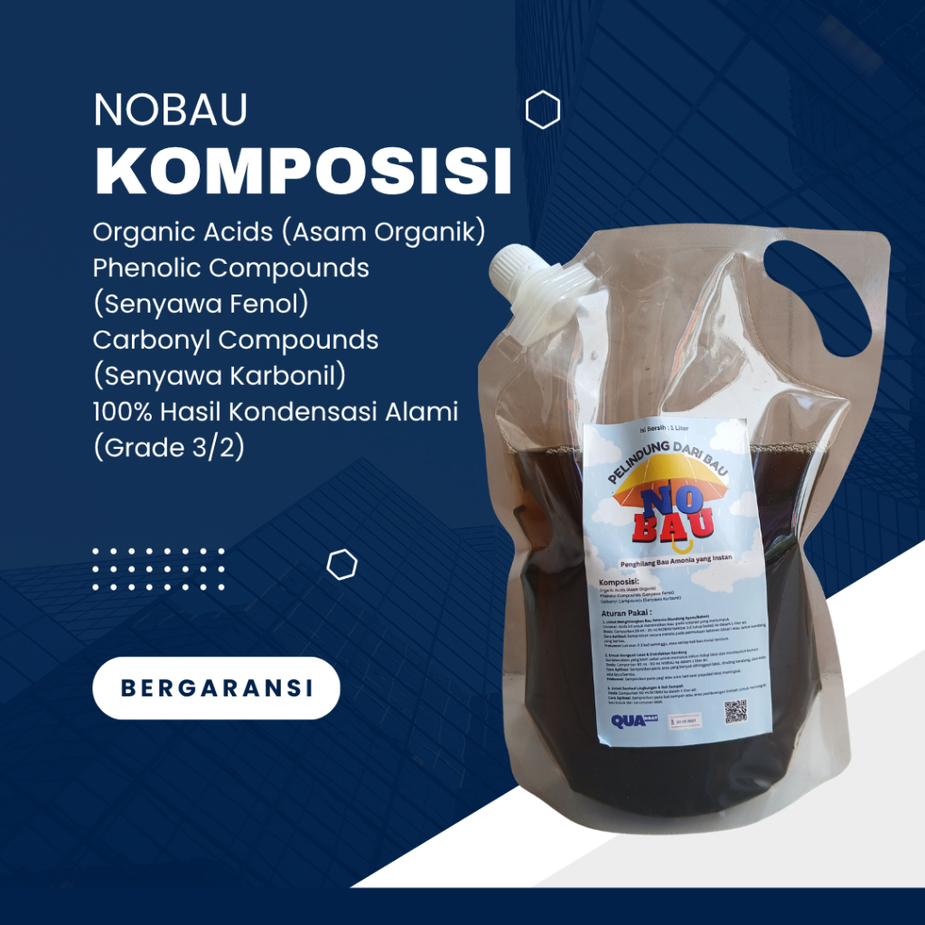 NOBAU Penghilang bau kandang Ayam, Bebek, Sapi, Kambing dan Enthok