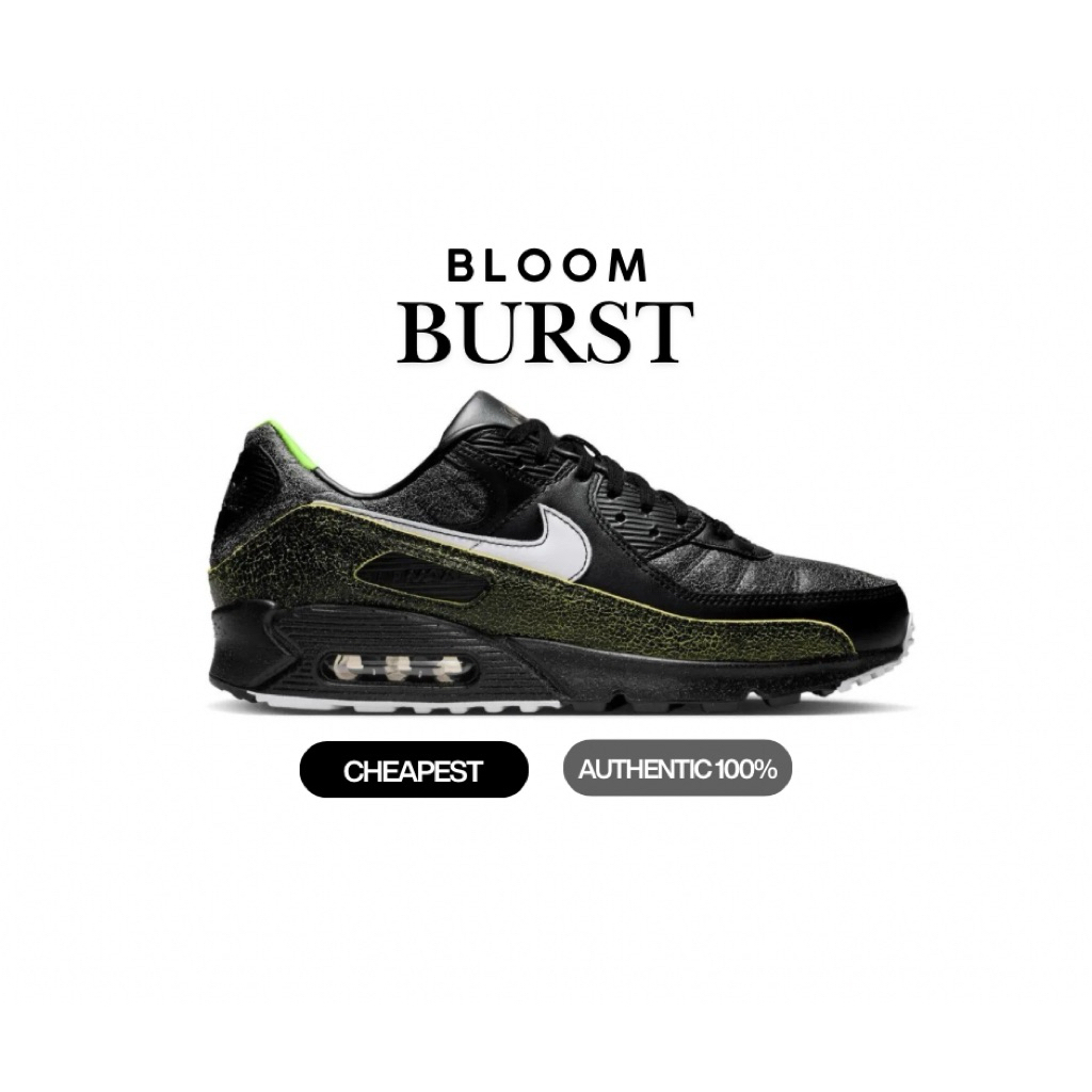 Nike Air Max 90 Black White Voltage Green