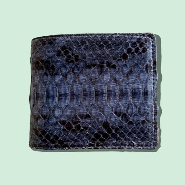Dompet Pria Kulit Ular Python Asli Warna Abu abu - Dompet Kulit. Dompet Kulit Asli