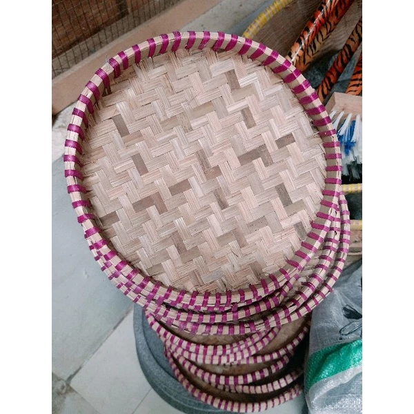 Tampah Bambu Mini Tempat Kue dan Tumpeng