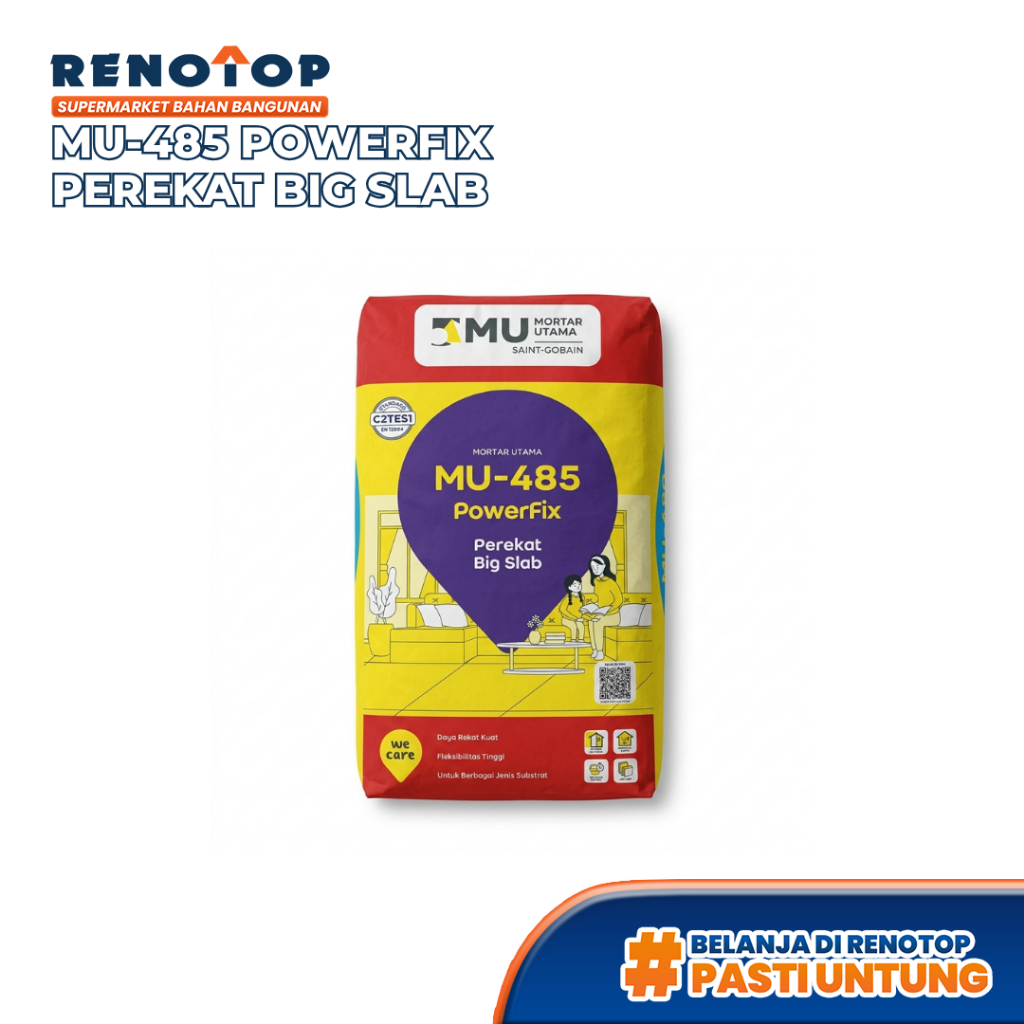Renotop MU-485 PowerFix Perekat Keramik Big Slab Granite