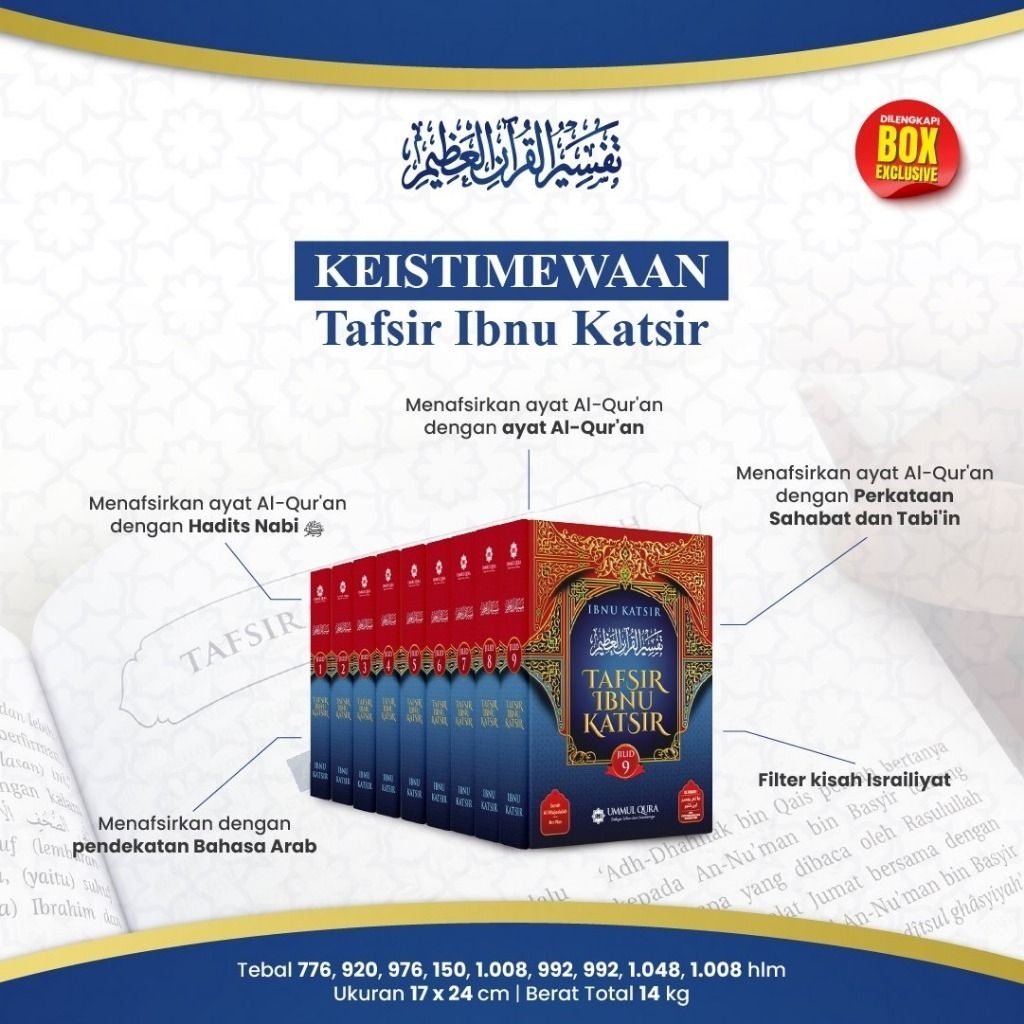 Terjemah Tafsir Ibnu Katsir 1-9 Jilid Terbaru