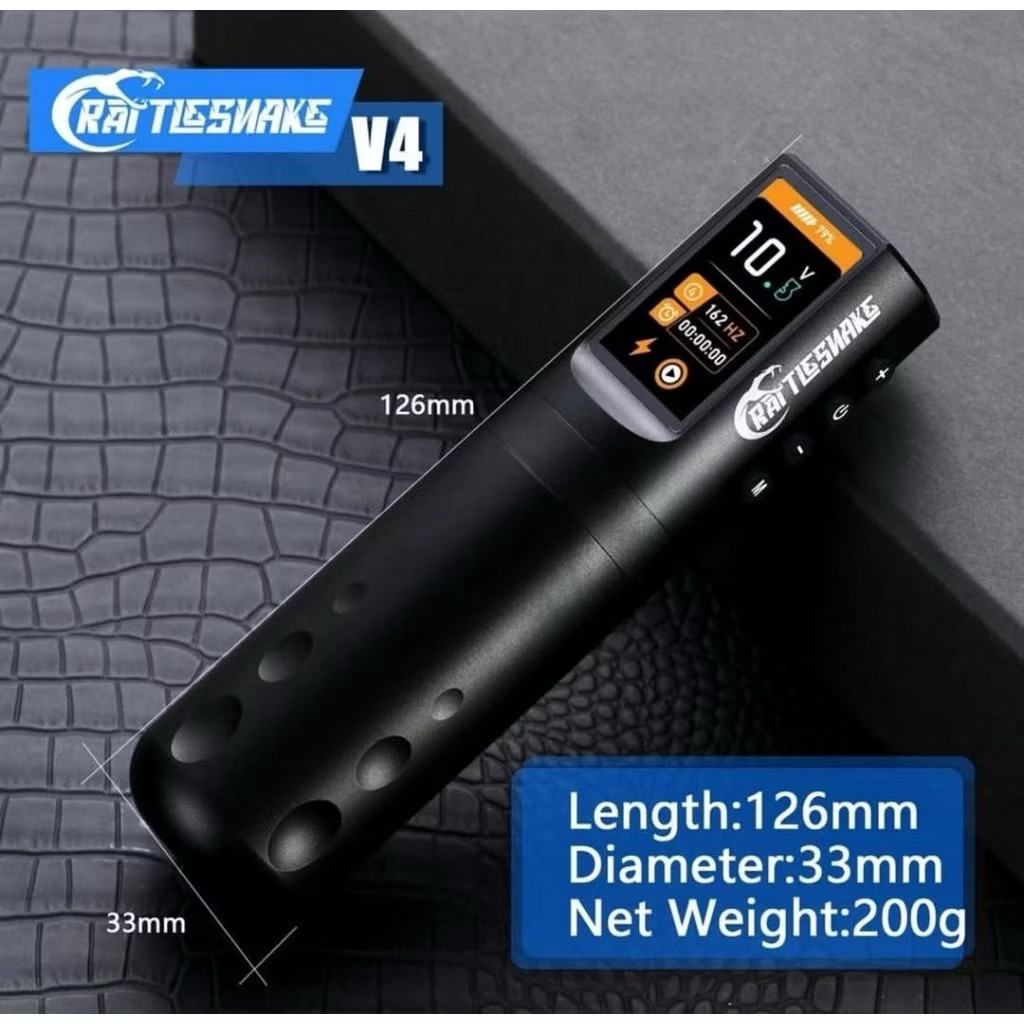 Rattle snake Gen 4 Pen Wireless Tattoo Machine Stroke 4.2mm Professional Powerful 4-12V 1800mAh 8.0v