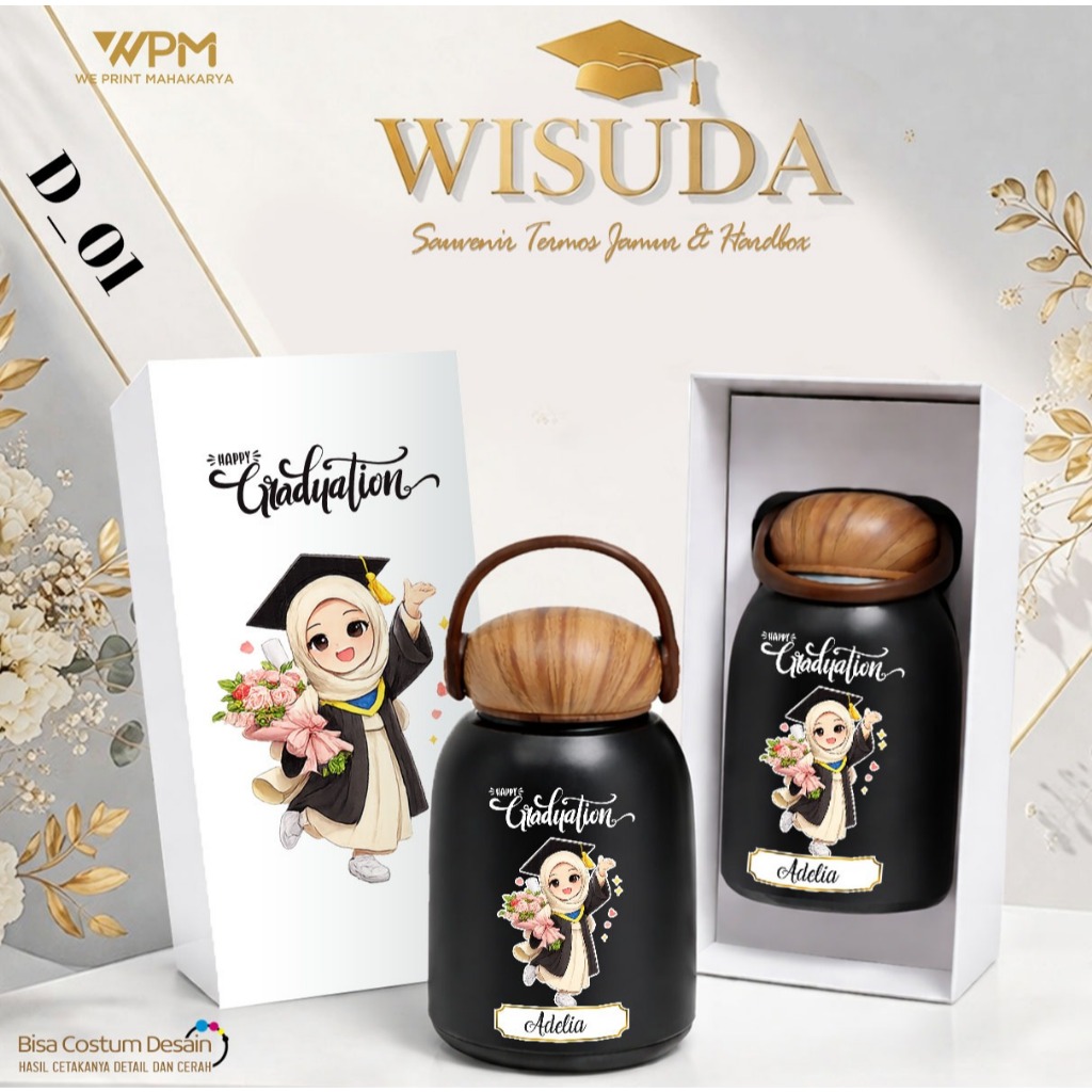 PAKET SOUVENIR  WISUDA / KENAIKAN KELAS / CUSTOM HARI GURU / IMLEK NATAL / TERMOS MINI NATAL / PAKET