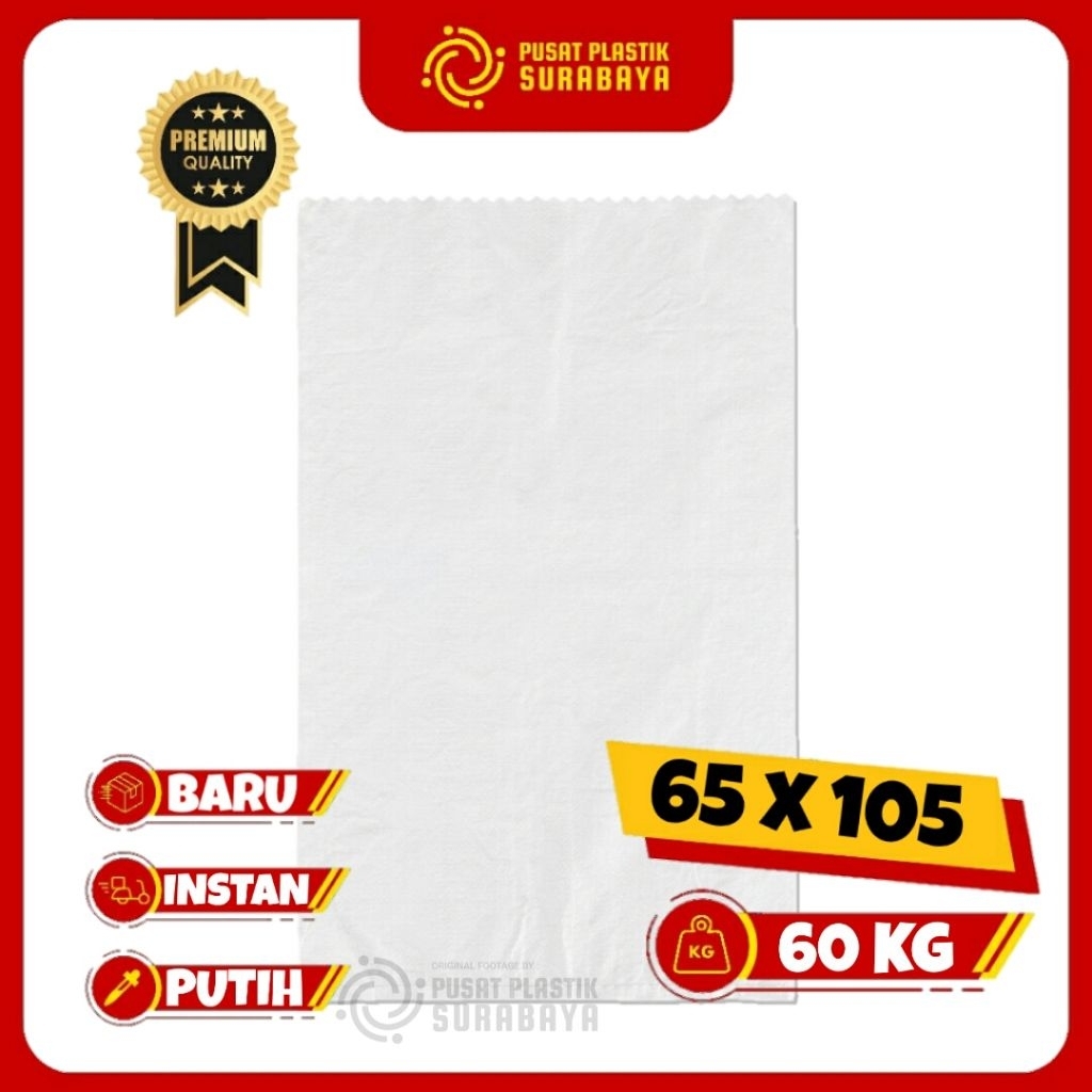 Karung Plastik 60 Kg Ukuran 65 x 105