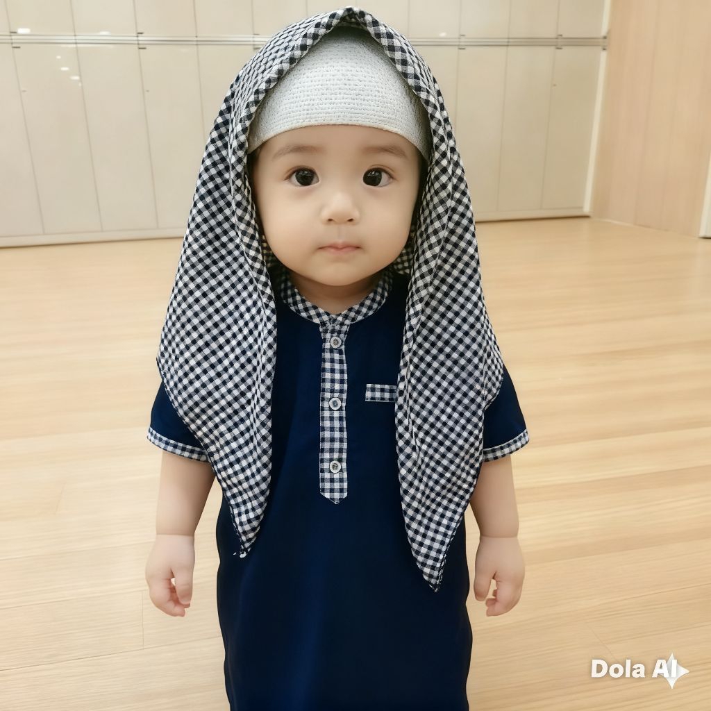 BAJU GAMIS KOKO BAYI SET SORBAN 0-2 TAHUN JUBAH BAYI AQIQAH BAJU BAYI