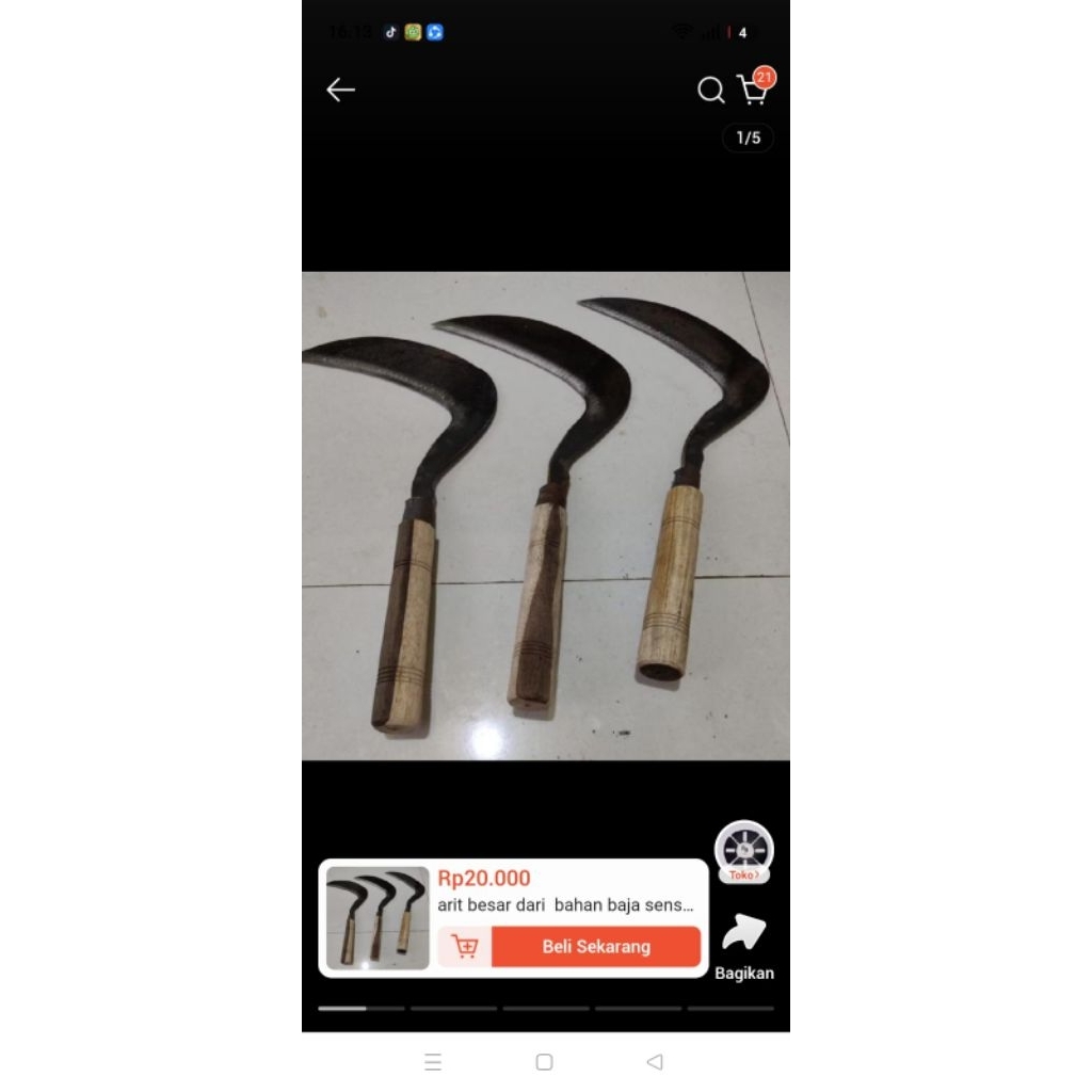 1set arit jawa tengahan mini tajam berkualitas