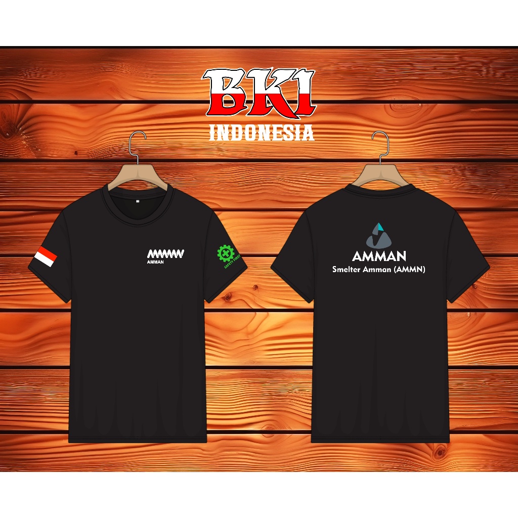 KAOS PT AMMAN SMELTER (AMMN) DENGAN SABLON KAOS PREMIUM
