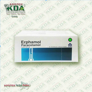 Erphamol Paracetamol 500mg 1 strip 10 tablet