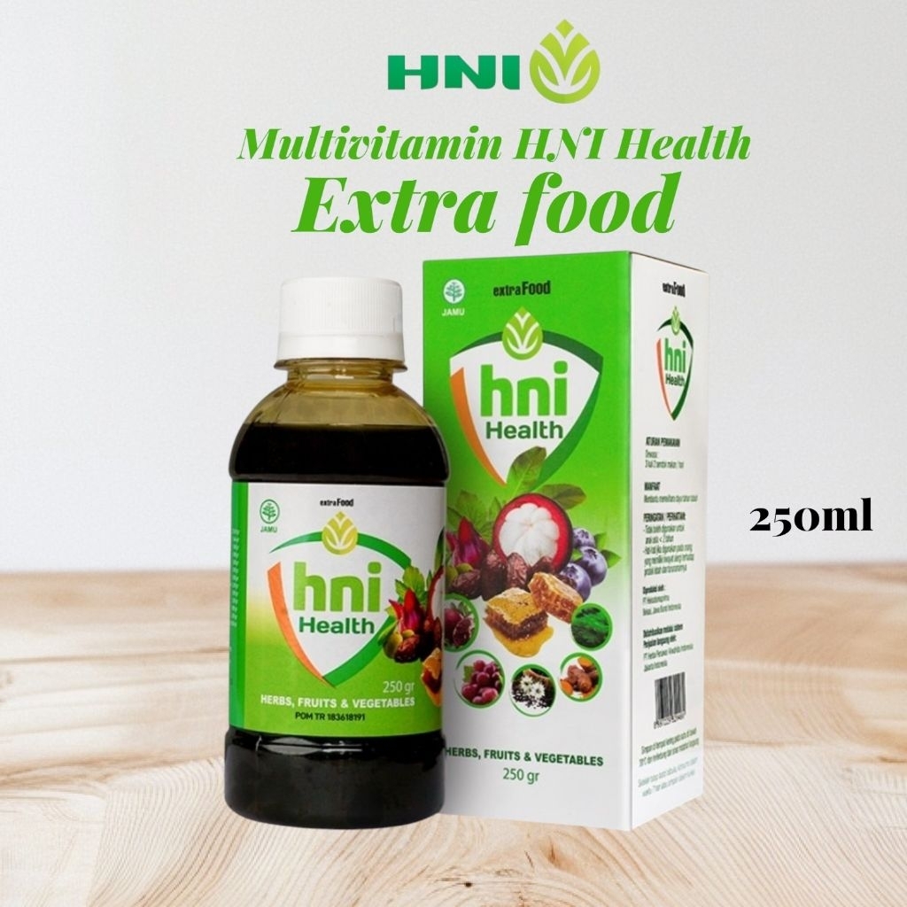 Multivitamin HNI Health Extra Food HNI HPAI 250 ML - Menambah Nafsu Makan, Memelihara Daya Tahan Tub