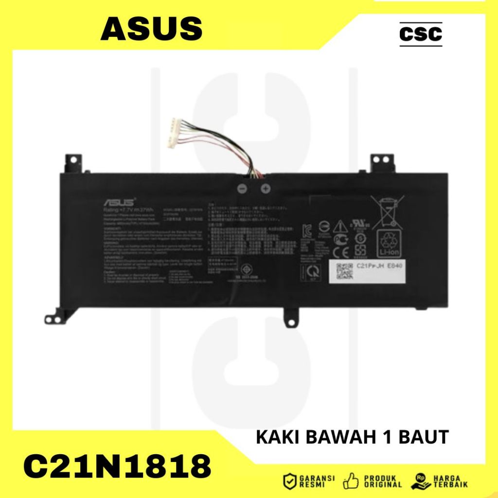 Baterai Laptop Asus VivoBook X412 X412DA X412F X412FA X412FJ A416EP A416JP