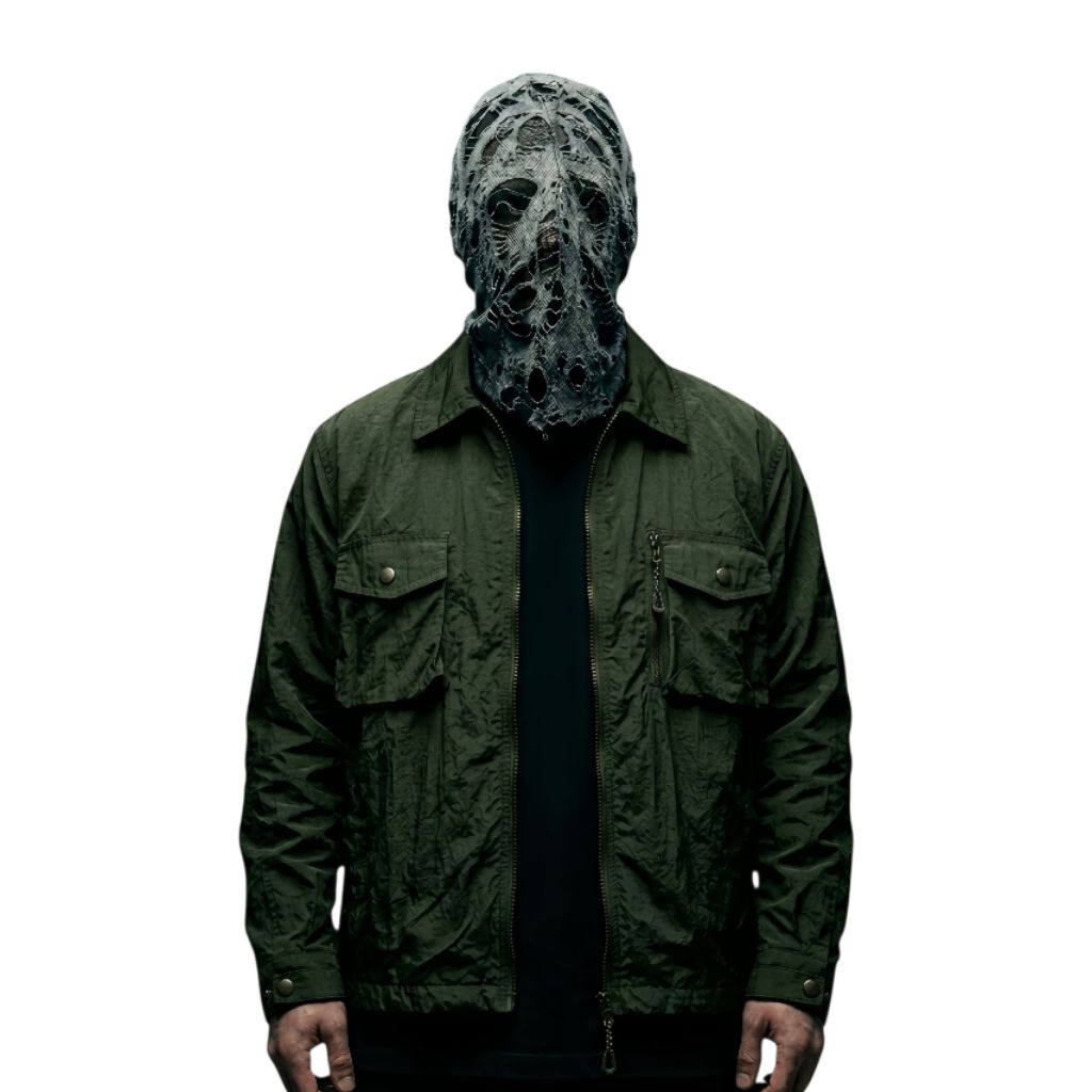 Overshirt Jacket Cringkle Outwear Army - Jaket Casual Pria