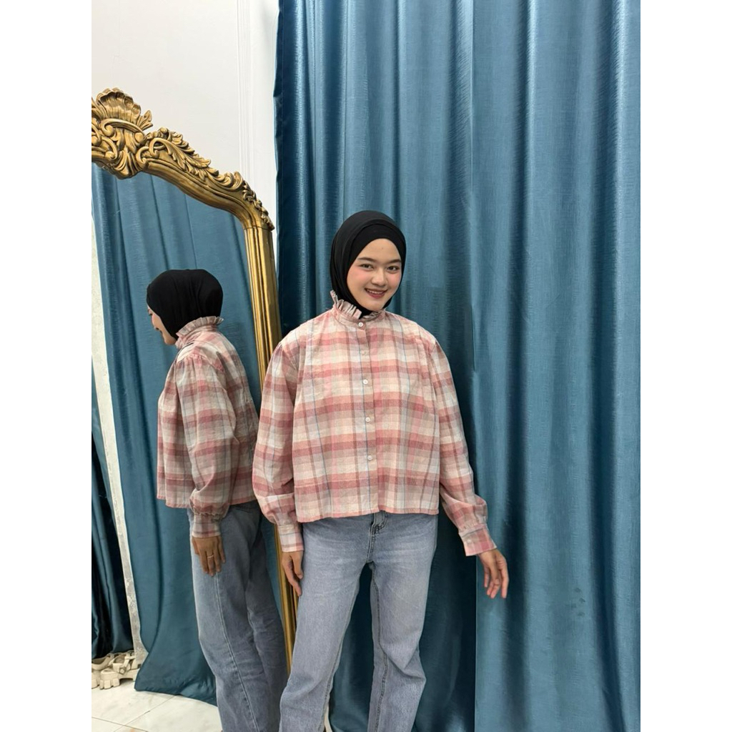 kemeja katun triset