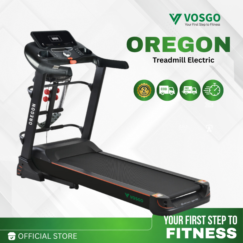 Alat Fitness Treadmill Elektrik Vosgo Oregon