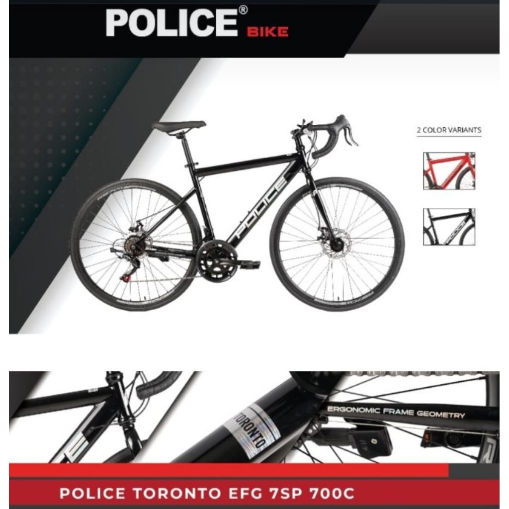 Sepeda Balap Element Road Bike Police Toronto EFG 700C Sepeda Element Police Toronto EFG 7 Speed - M