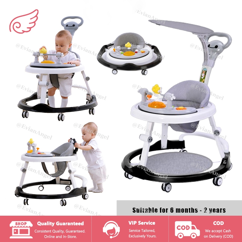 EVIANANGEL  Baby Walker / Lipat Musik Walker Bayi Baby Walker Family Kereta Dorong Bayi Bisa Lipat A