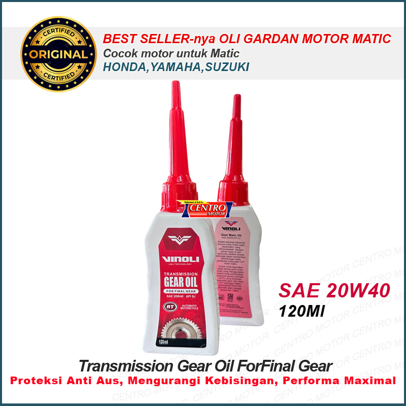 Oli gardan/scooter gear oil VINOLI 120ml