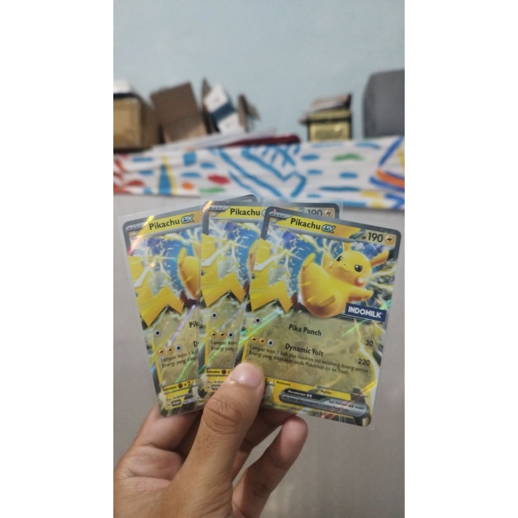 kartu pokemon Pikachu indomilk promo