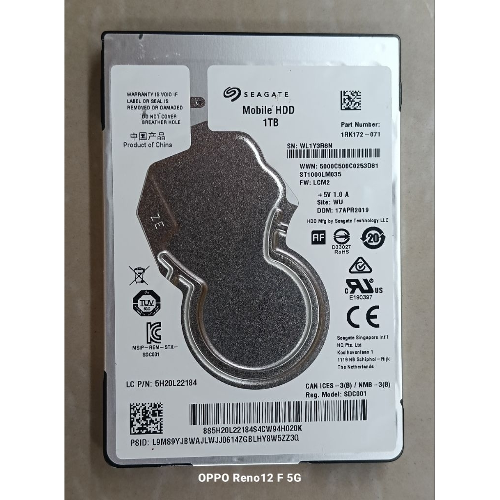 HARDISK - HDD Laptop Slim 1TB SATA