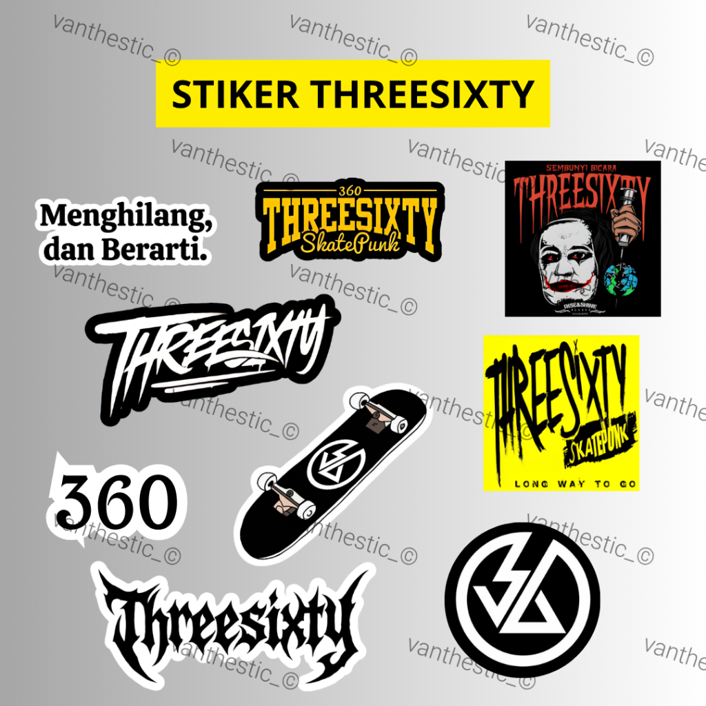 Stiker Set Threesixty | Stiker Threesixty | Threesixty