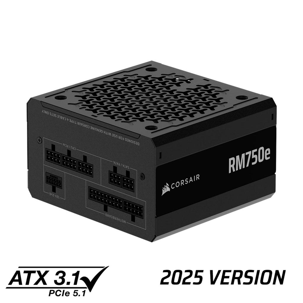 PSU CORSAIR RM750e | 80+ Gold Certified Fully Modular PSU 750W Power Supply