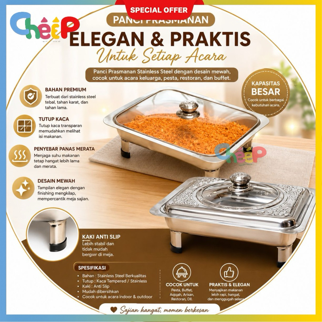 SET PRASMANAN TEMPAT LAUK / TEMPAT MAKANAN / TEMPAT CATERING