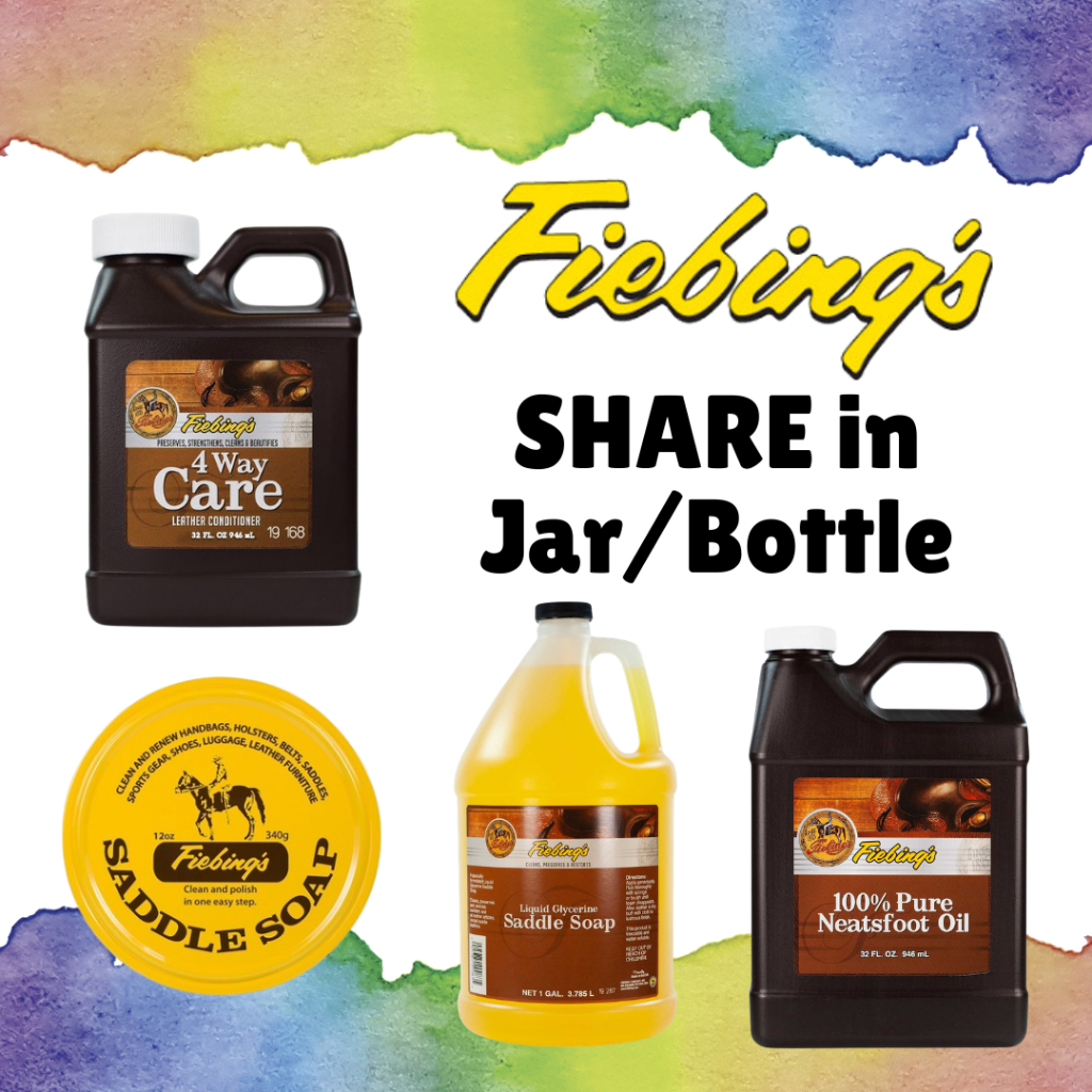 Fiebing's Saddle Soap, Neatsfoot Oil, 4 Way Care, Glycerin Saddle Soap - Share
